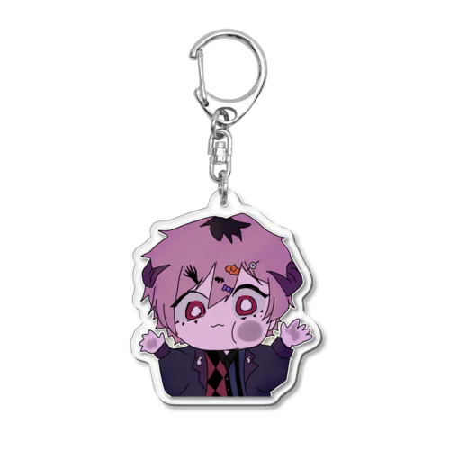 魔累マヒトのミニハロウィン Acrylic Key Chain