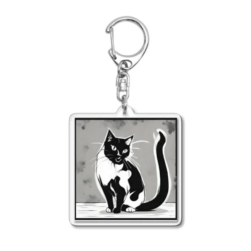 怖かわ猫 Acrylic Key Chain