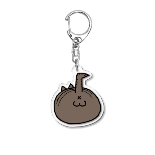 キジごろにゃんのふぐり Acrylic Key Chain