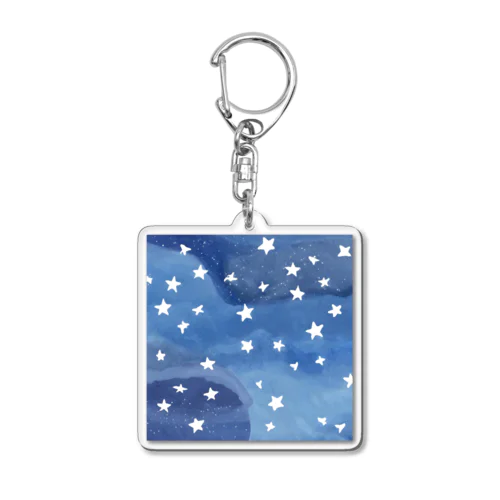 夜空を見上げて♪ Acrylic Key Chain