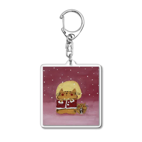 サンタさんのお手伝い Acrylic Key Chain