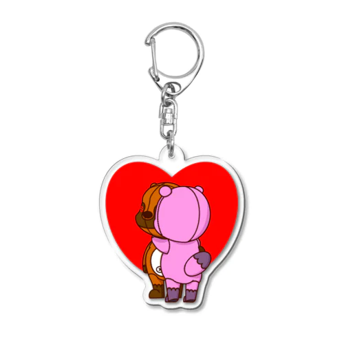 トラタヌ Saddy Give me a hug Acrylic Key Chain