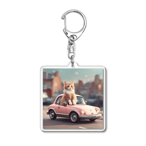 車猫 Acrylic Key Chain