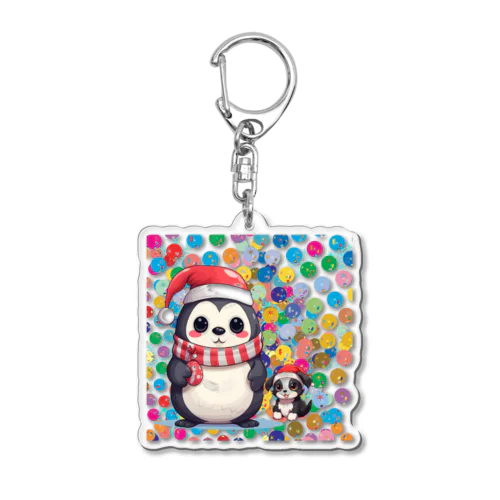 ペンギン犬 Acrylic Key Chain