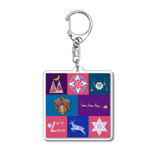 Let it snow Acrylic Key Chain