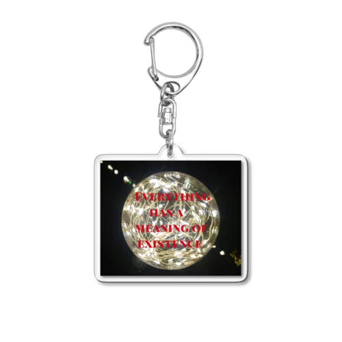 Everything has a meaning of existence Acrylic Key Chain