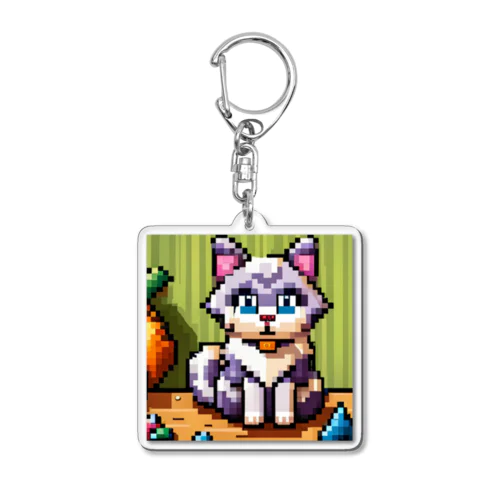 ドット絵バーマンキャット Acrylic Key Chain