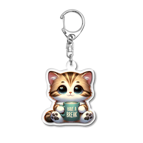 リラックスタイムキャット Acrylic Key Chain