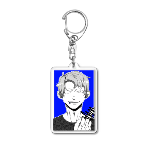 青 Acrylic Key Chain