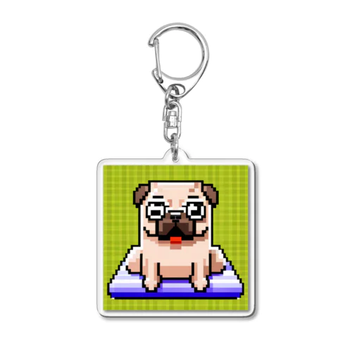 ドット絵パグ Acrylic Key Chain