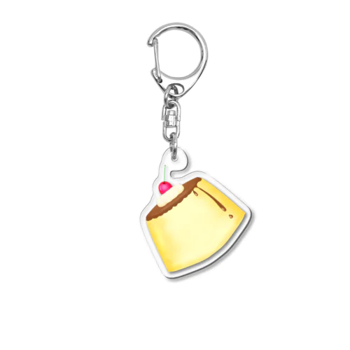 プリン(ななめ) Acrylic Key Chain