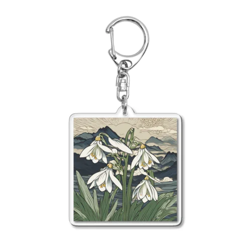 UKIYO-SNOWDROP Acrylic Key Chain