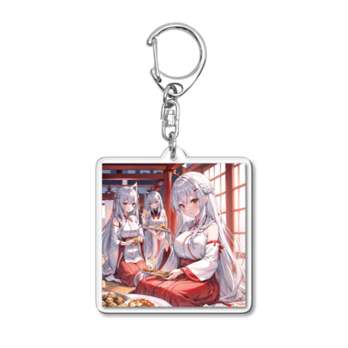 お稲荷ちゃん Acrylic Key Chain