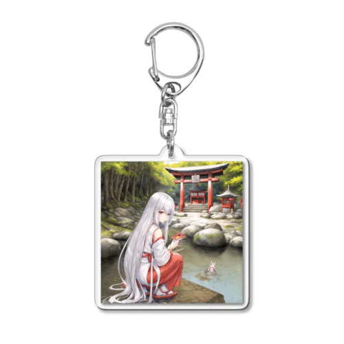 お稲荷ちゃん Acrylic Key Chain