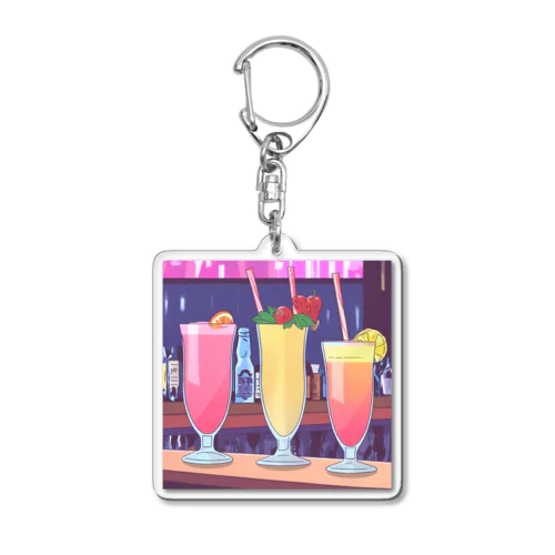 カクテル Acrylic Key Chain