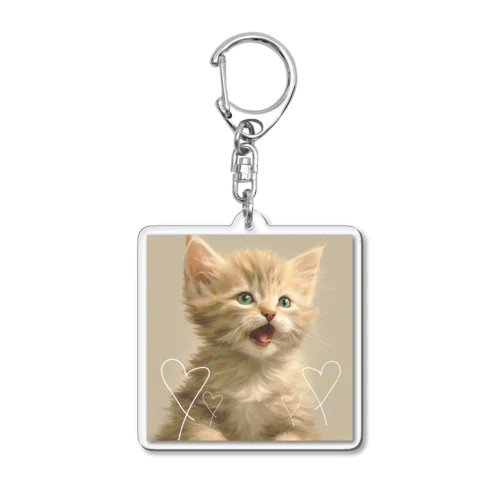 loveキャット Acrylic Key Chain