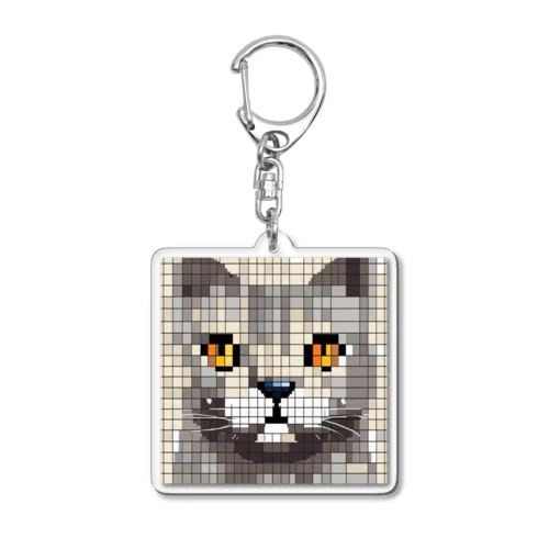 ドット絵ブリティッシュショートヘア Acrylic Key Chain