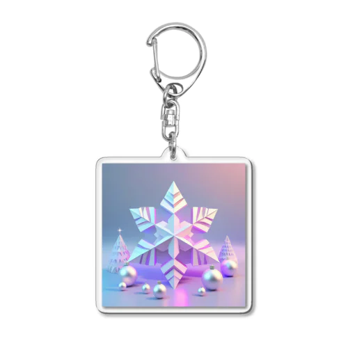 Xmas 雪の結晶 Acrylic Key Chain