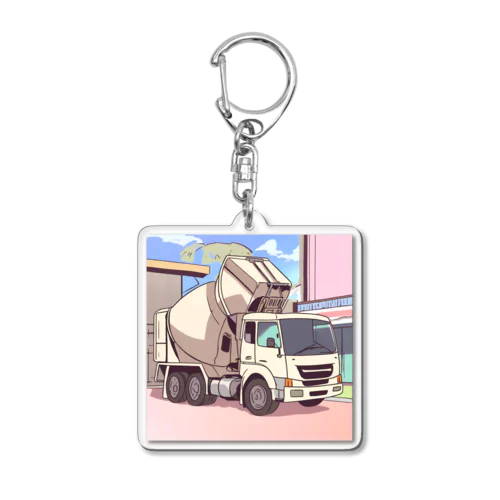 コンクリートミキサー車 Acrylic Key Chain