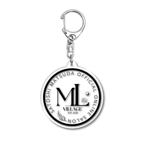 ML VILLAGE CIRCLE LOGO Acrylic Key Chain