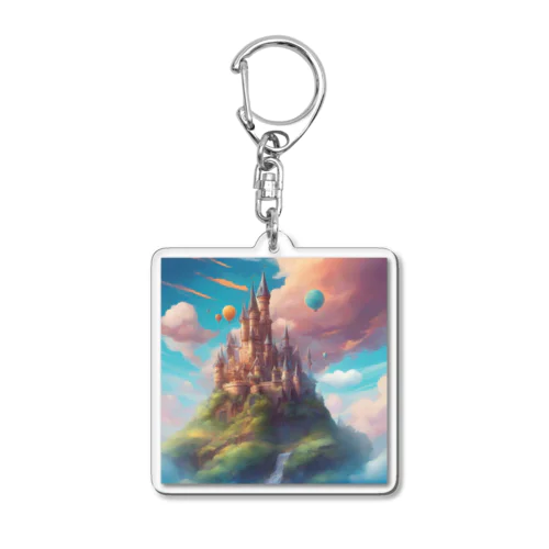 幻想の楽園  Fantasy Haven Castle Acrylic Key Chain