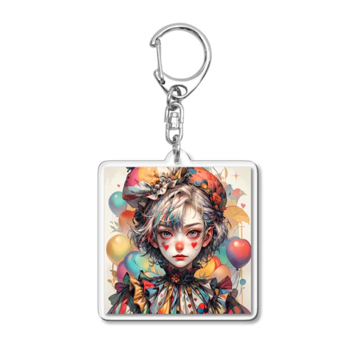 JK-005 Pierrot girl Acrylic Key Chain