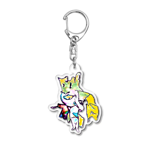 サラリーマン早着替え Acrylic Key Chain