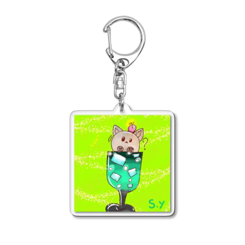 みぃちゃん on the melon soda Acrylic Key Chain