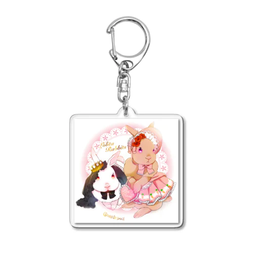 ロリータうさぎさん Acrylic Key Chain