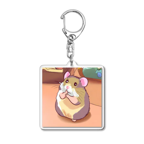 ちょーかわいいハムスターイラストグッズ Acrylic Key Chain