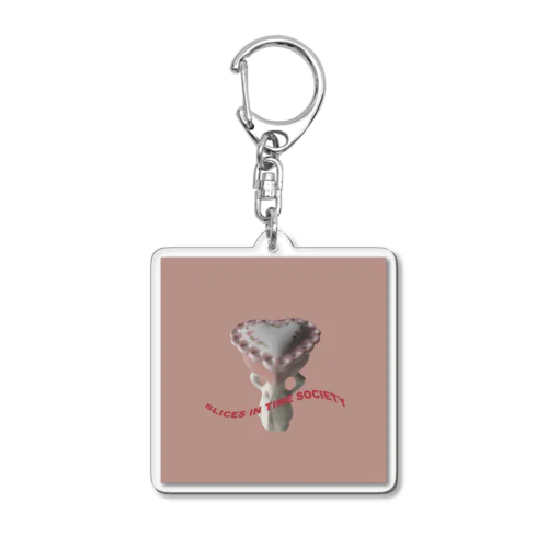 heart head girl  Acrylic Key Chain