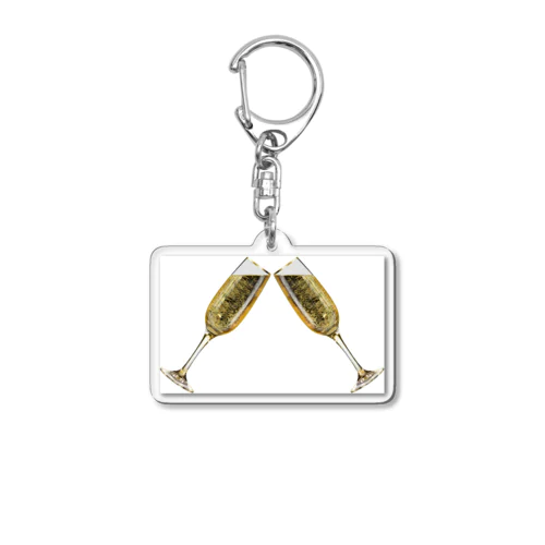 シャンパン乾杯 Acrylic Key Chain