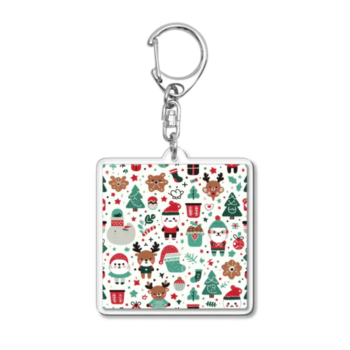 可愛いクリスマスグッズ　 Acrylic Key Chain