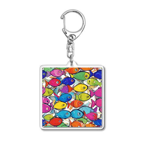 colorful "sakana" Acrylic Key Chain
