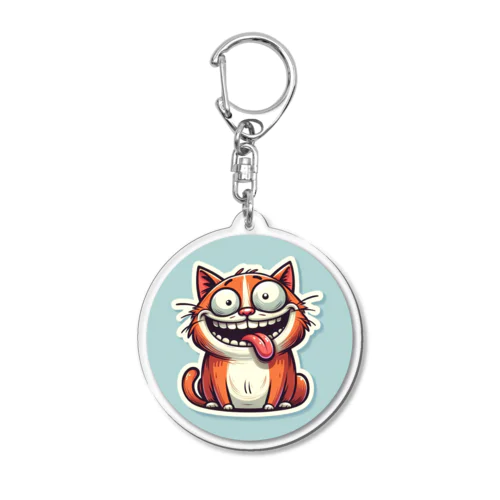 あほっぽい猫 Acrylic Key Chain