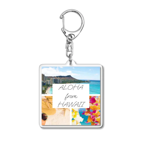 ALOHA from HAWAII Acrylic Key Chain