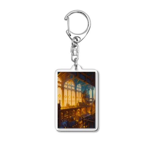 Steampunk Journey　〜ノスタルジア溢れる蒸気機関の世界の旅〜　No.4「Old Time Nostalgia St.」 Acrylic Key Chain