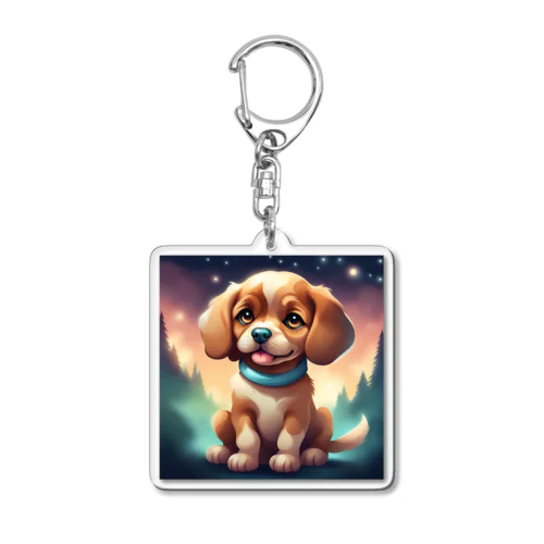 愛らしい犬 Acrylic Key Chain