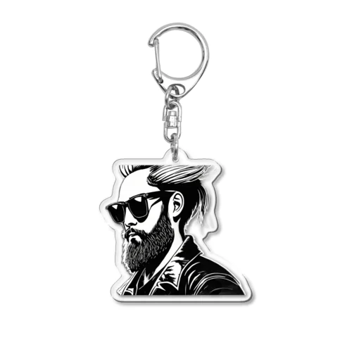 Ojisan Acrylic Key Chain