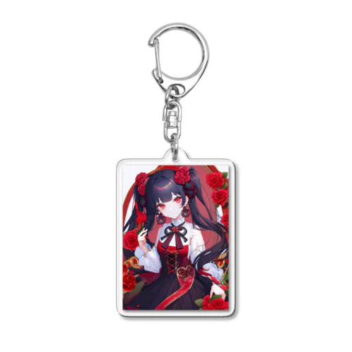 アール･ヌーヴォー　紅薔薇 Acrylic Key Chain