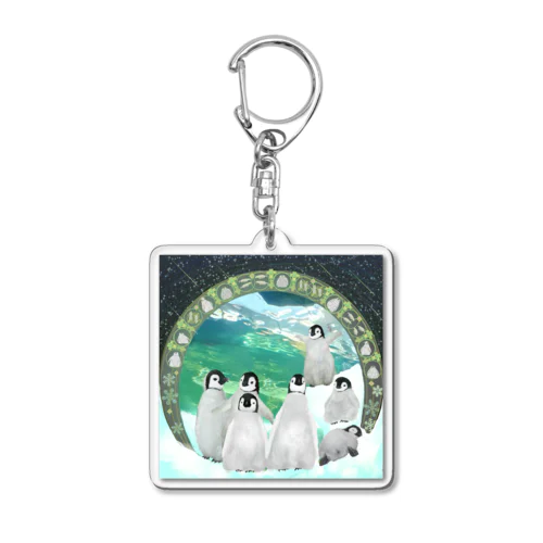 コウテイペンギンのヒナ　たくさん Acrylic Key Chain