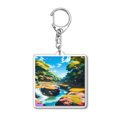 日本庭園 Acrylic Key Chain