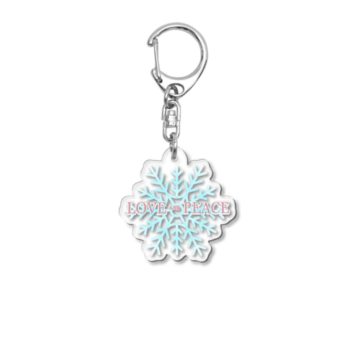 雪の結晶 Acrylic Key Chain