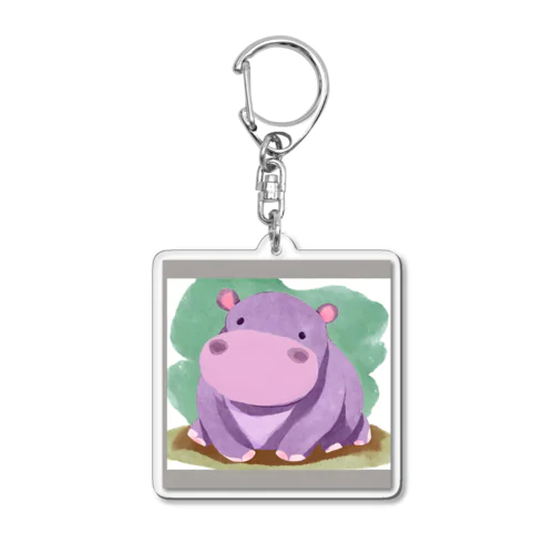 カバさん Acrylic Key Chain