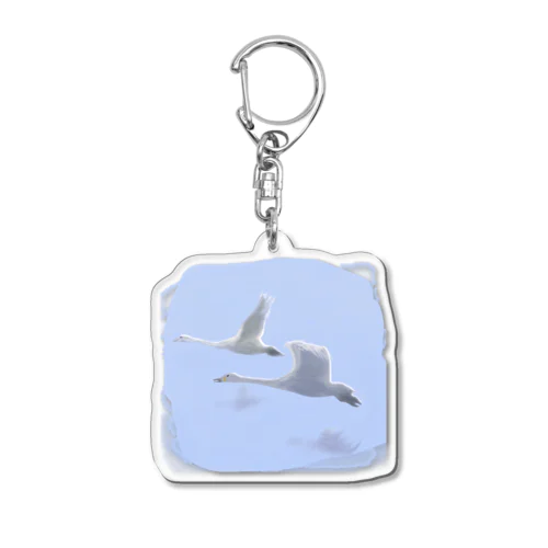 Swan Lake Acrylic Key Chain