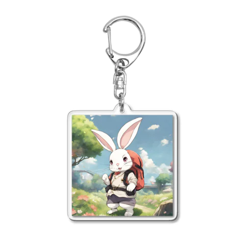 可愛いウサギ Acrylic Key Chain