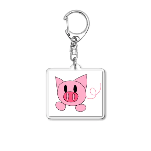 ゆきーこブタ 🐷 Acrylic Key Chain