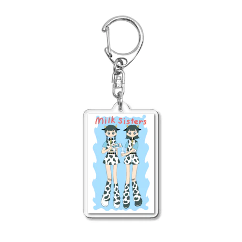 milk sisters Acrylic Key Chain