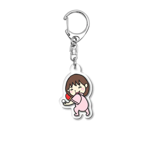 卓球ちよ子 Acrylic Key Chain