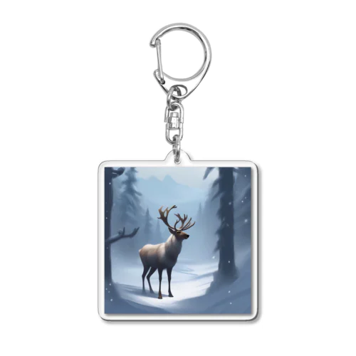 クリスマスのトナカイ Acrylic Key Chain